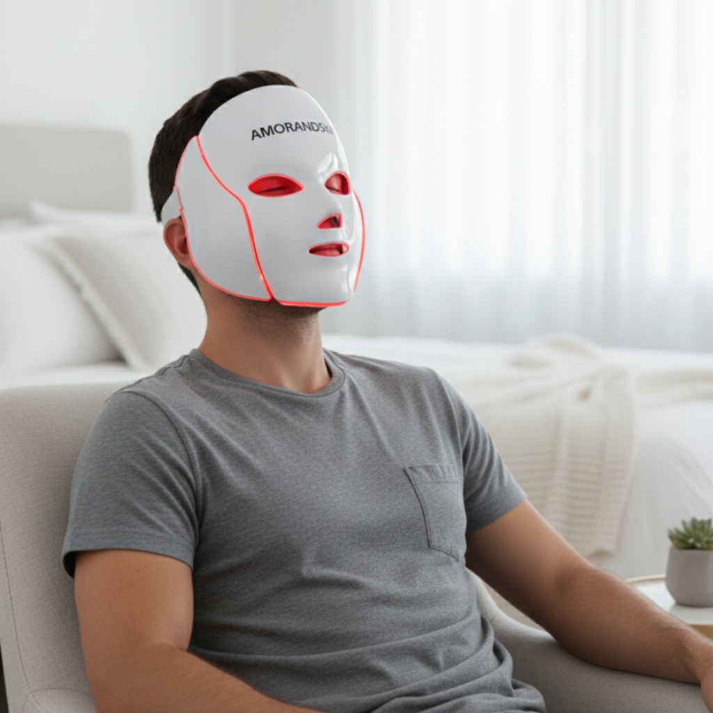 AMORANDSKIN – מסכת LED מתקדמת להצערת העור וטיפול מקצועי מהבית
