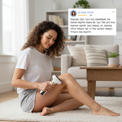 מכשיר 3-ב-1 לפיסול הגוף והפחתת צלוליט, לעור חלק, מוצק ומלא ביטחון מהבית