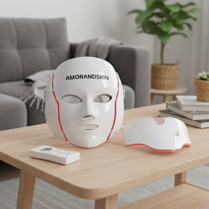 AMORANDSKIN – מסכת LED מתקדמת להצערת העור וטיפול מקצועי מהבית