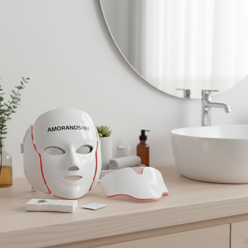 AMORANDSKIN – מסכת LED מתקדמת להצערת העור וטיפול מקצועי מהבית