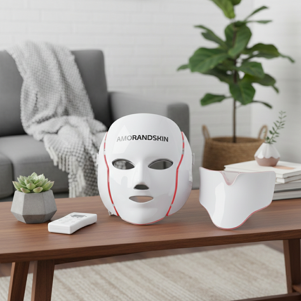 AMORANDSKIN – מסכת LED מתקדמת להצערת העור וטיפול מקצועי מהבית