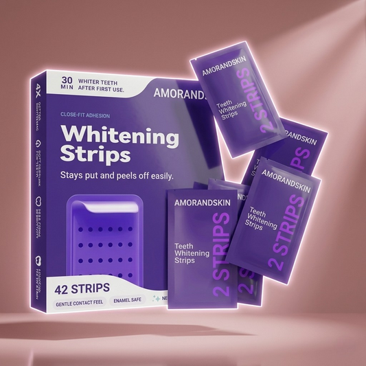 רצועות הלבנת שיניים סגולות