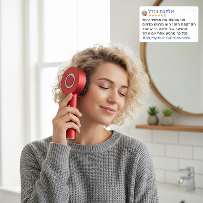 מכשיר טיפוח קרקפת בעזרת אור אינפרא-אדום לצמיחת שיער ושיקום שורשים